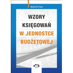 WZORY KSIĘGOWAŃ W JEDNOSTCE BUDŻETOWEJ