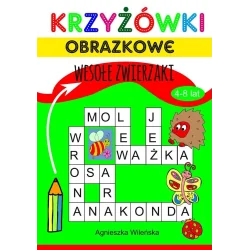 KRZYŻÓWKI OBRAZKOWE WESOŁE ZWIERZAKI 4-8 LAT