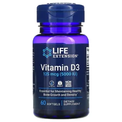 WITAMINA D3 LIFE EXTENSION 5000 J.M. 125 MCG 60 KAPSUŁEK