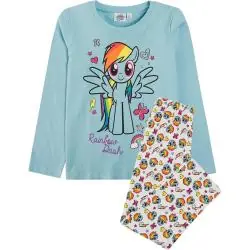 PIŻAMA DZIEWCZĘCA RAINBOW DASH MY LITTLE PONY DŁUGI RĘKAW 100% BAWEŁNA ROZMIAR 116