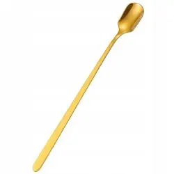 ZŁOTA ŁYŻKA 14.5 CM DO MIESZANIA Z DŁUGĄ RĄCZKĄ