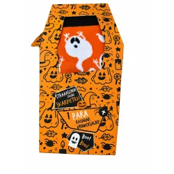 SKARPETKI HALLOWEEN Z DUSZKAMI POMARAŃCZOWE UNIWERSALNE 36-40