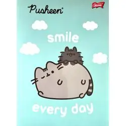 ZESZYT W KRATKĘ A5 PUSHEEN THE CAT 16 KARTEK 70 G/M2 ST. MAJEWSKI