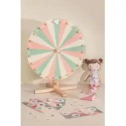 DREWNIANA RULETKA SZCZĘŚCIA BETTINA KIDS SKLUM MULTICOLOR SOFT 3+