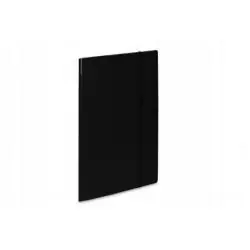 TECZKA Z GUMKĄ A4 CZARNA 450 G/M2 GRZBIET 20 MM LAMINOWANA