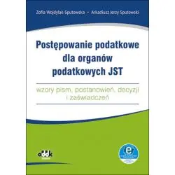 POSTĘPOWANIE PODATKOWE DLA ORGANÓW PODATKOWYCH JST