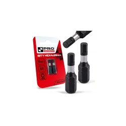 BITY UDAROWE HEX4 25 MM DO WKRĘTARKI KOŃCÓWKI UDAROWE 2 SZTUKI