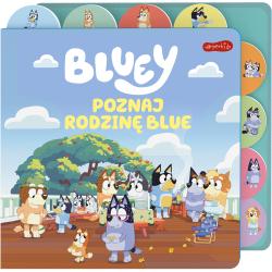 POZNAJ RODZINĘ BLUE. BLUEY. KSIĄŻKA Z REGISTRAMI
