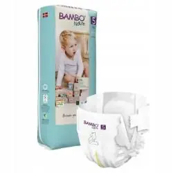 PIELUSZKI JEDNORAZOWE BAMBO NATURE 5 XL 12-18 KG 44 SZTUKI