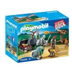 PLAYMOBIL BITWA RYCERZY O SKARB 70036 ZESTAW RYCERZE KUSZA AKCESORIA 4+