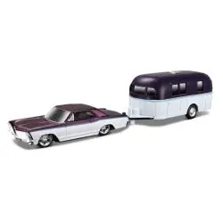 BUICK RIVIERA + CAMPER TRAILER 1/64 ZESTAW MAISTO 3+
