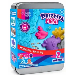 MASA PLASTYCZNA W PUSZCE + 2 FOREMKI CREADU KIDS 3+