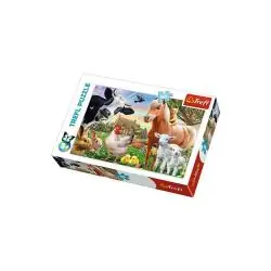 PUZZLE WESOŁA FARMA 60 ELEMENTÓW DLA DZIECI TREFL 3+