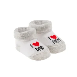 SKARPETKI NIEMOWLĘCE I LOVE MOM I LOVE DAD COOL CLUB