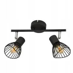OPRAWA ŚCIENNO-SUFITOWA FLY 2XE14 CZARNA METALOWA