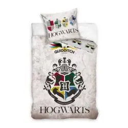 POŚCIEL MŁODZIEŻOWA HARRY POTTER HOGWARTS 160X200 CM CARBOTEX BAWEŁNIANA