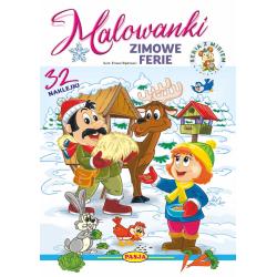 ZIMOWE FERIE. MALOWANKI Z NAKLEJKAMI