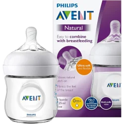 BUTELKA PHILIPS AVENT NATURAL 125 ML SCF030/17 SZEROKI SMOCZEK ANTYKOLKOWY