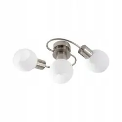 LAMPA SUFITOWA LINDBY CIALA 3 BIAŁA NIKIEL 3XE14
