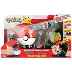 POKEMON SURPRISE ATTACK GAME GRA BITEWNA POKEBALL JAZWARES 4+