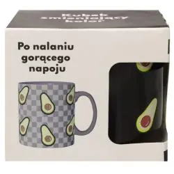 KUBEK ZMIENIAJĄCY KOLOR AWOKADO 330 ML CZARNY