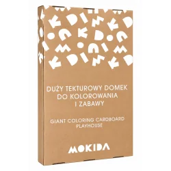 DOMEK Z TEKTURY DO MALOWANIA DLA DZIECI Z FLAMASTRAMI