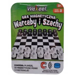 SZACHY I WARCABY MAGNETYCZNE GRA PODRÓŻNA 3+
