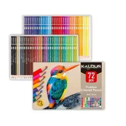 KREDKI OŁÓWKOWE 72 KOLORY SOFT CORE KALOUR