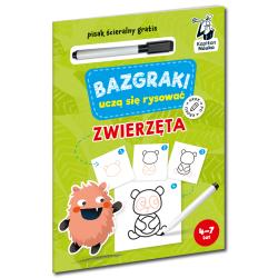 ZWIERZĘTA. BAZGRAKI UCZĄ SIĘ RYSOWAĆ. KAPITAN NAUKA. BAZGRAKI
