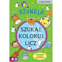 DŻUNGLA. SZUKAJ, KOLORUJ, LICZ