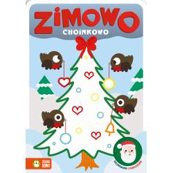 ZIMOWO CHOINKOWO. KOLOROWANKI Z NAKLEJKAMI