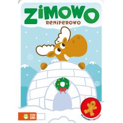 ZIMOWO RENIFEROWO. KOLOROWANKI Z NAKLEJKAMI. ZIMOWO