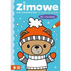 MIŚ I PRZYJACIELE. ZIMOWE KOLOROWANKI Z NAKLEJKAMI