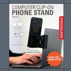 UCHWYT NA TELEFON KIKKERLAND US214 DO MONITORA LAPTOPA REGULOWANY KLIPS