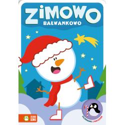 ZIMOWO BAŁWANKOWO. KOLOROWANKI Z NAKLEJKAMI