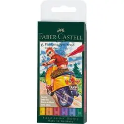 ZESTAW 6 PISAKÓW PĘDZELKOWYCH FABER-CASTELL