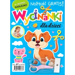 WYCINANKI DLA DZIECI Z NAKJLEJKAMI. NOŻYCZKI GRATIS!