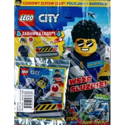 LEGO® CITY POLICJANT DUKE DETAIN + BARIERKA 5+