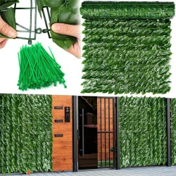SZTUCZNY BLUSZCZ 1X5 M OSŁONA NA BALKON OGRODZENIE