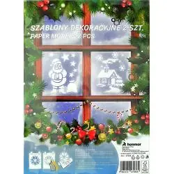 SZABLONY DEKORACYJNE 2 SZTUKI BOŻE NARODZENIE