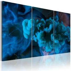 OBRAZ NA ŚCIANĘ NA PŁÓTNIE WIELKI BŁĘKIT 120X80 CM TRYPTYK