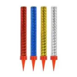 FONTANNY NA TORT HOLOGRAFICZNE 12 CM 4 SZTUKI