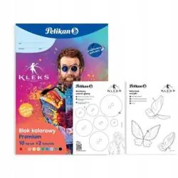 BLOK TECHNICZNY KOLOROWY 10 ARKUSZY PELIKAN A4