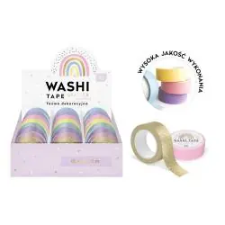 TAŚMA OZDOBNA INT 5 M GLITTER PASTEL BROKATOWA INTERDRUK