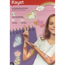 NAKLEJKI I TATUAŻE ŚWIECĄCE W CIEMNOŚCI KAYET