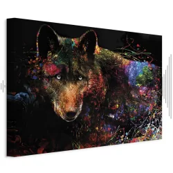OBRAZ NA ŚCIANĘ NA PŁÓTNIE AKUSTYCZNY KOLOROWY CIEŃ 120X80 CM