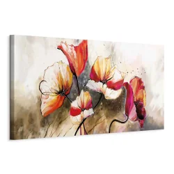 OBRAZ NA ŚCIANĘ NA PŁÓTNIE ZACZAROWANE MAKI 120X80 CM