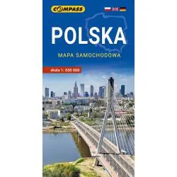 POLSKA. MAPA SAMOCHODOWA 1:650 000