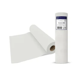 OBRUS JEDNORAZOWY NA ROLCE FLIZELINOWY BIAŁY 120 CM X 25 M