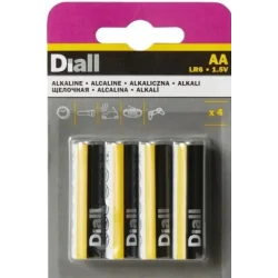 BATERIE ALKALICZNE DIALL AA 4 SZT LR6 2600 MAH 1,5 V